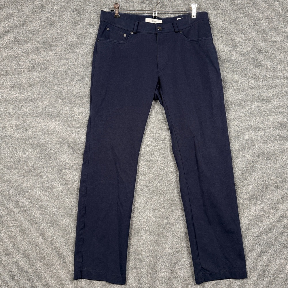 Brax Mens Sz 32X32‎ Chino Pants Black Chuck Modern Fit Cotton Blend Straight Leg